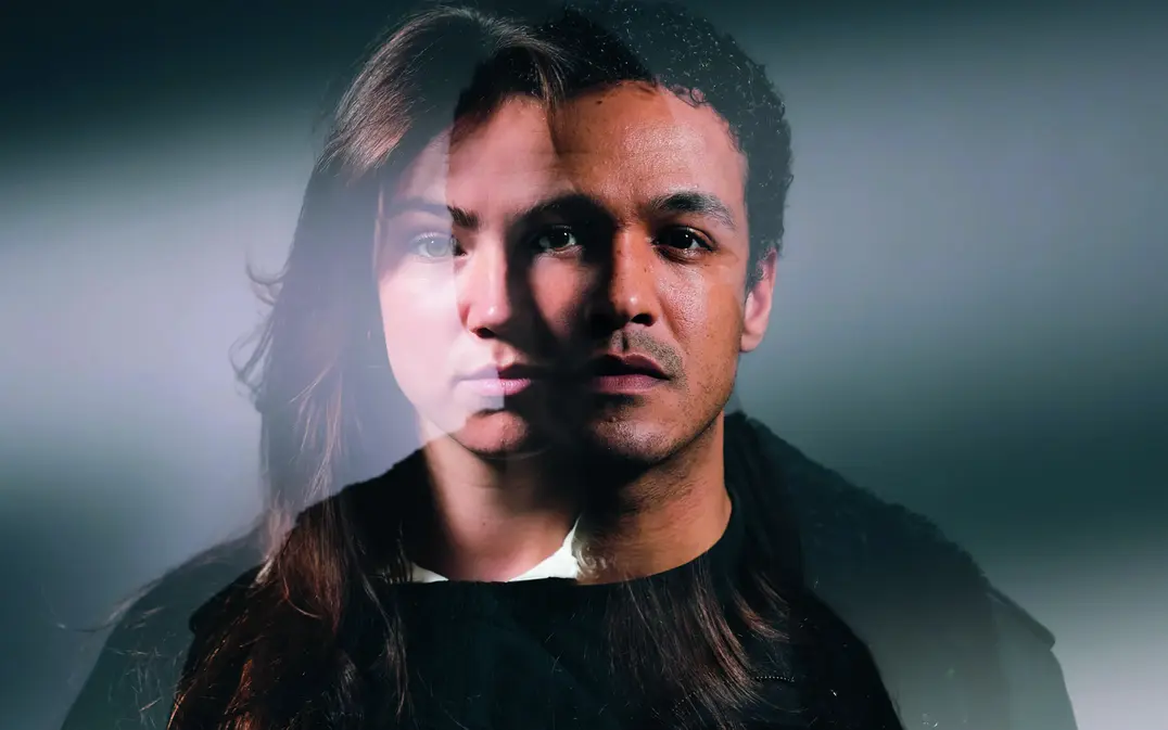 Beeld van vrouw en man voor voorstelling Wuthering Heights