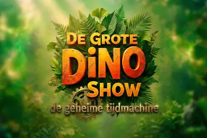 De Grote Dino Show breedbeeld groot logo